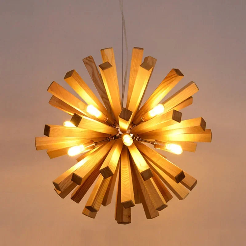 Dandelion | elegante houten hanglamp