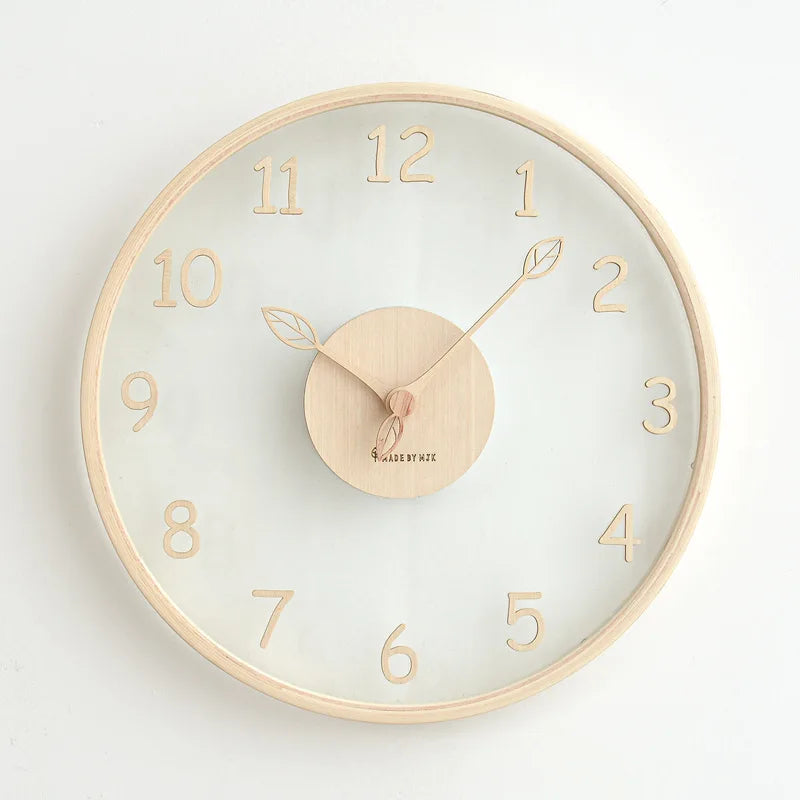 ClarityTime | transparante glazen wandklok