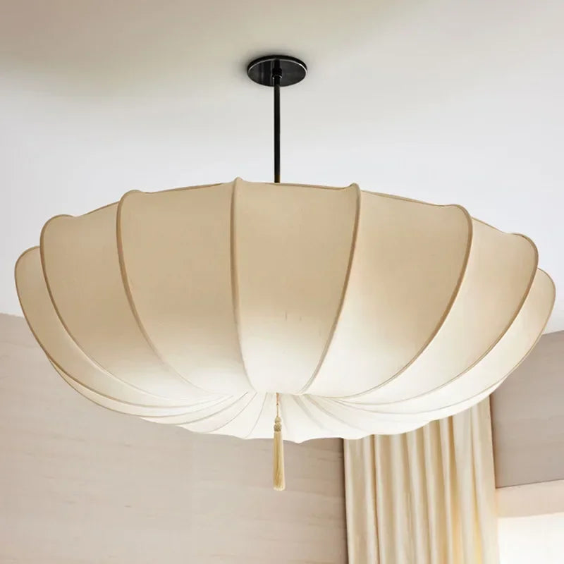 CrèmeLoom | elegantere stoffkronleuchter