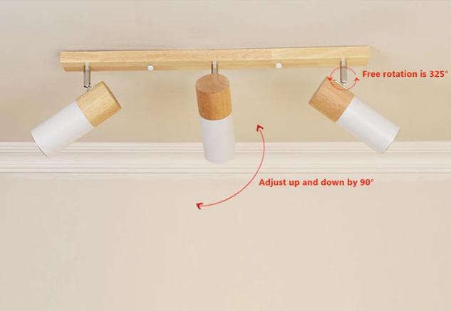 SkyWood - scandinavische houten plafondlamp