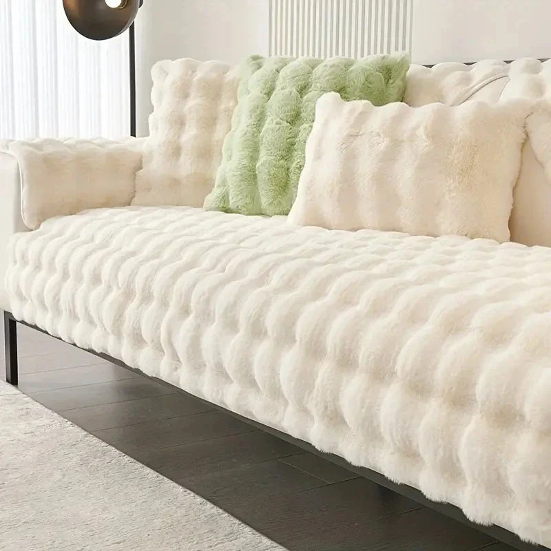 WarmEmbrace | sofahoes van pluche konijnenbont
