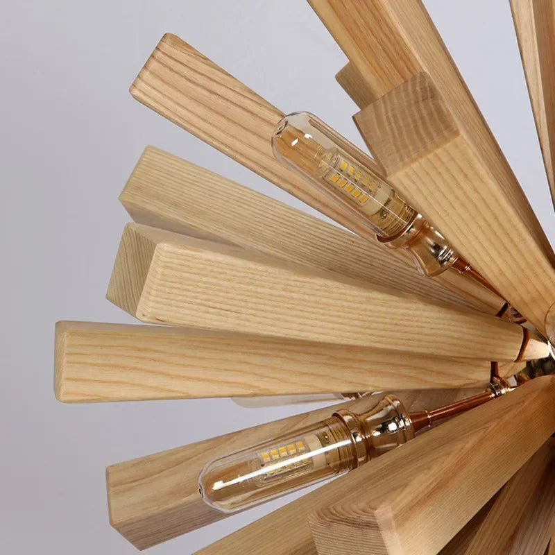 Dandelion | elegante houten hanglamp