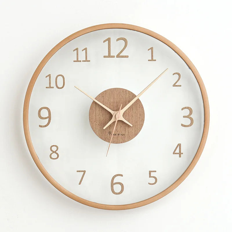 ClarityTime | transparante glazen wandklok