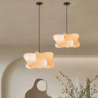 SerenGlow | zijden hanglamp in wabi-sabi design