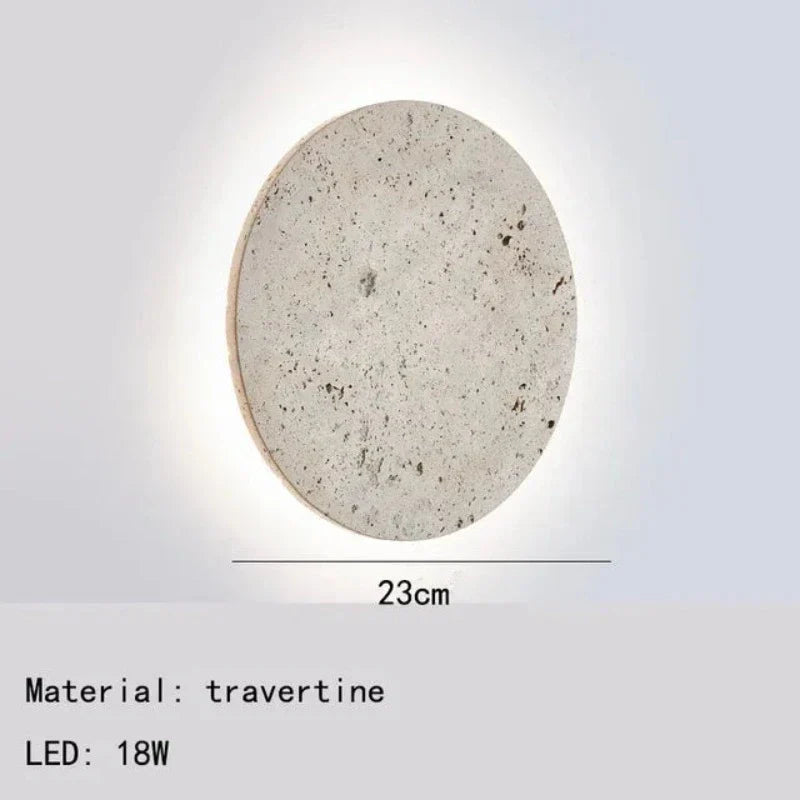 Earthyradiance - wandlamp van natuursteen