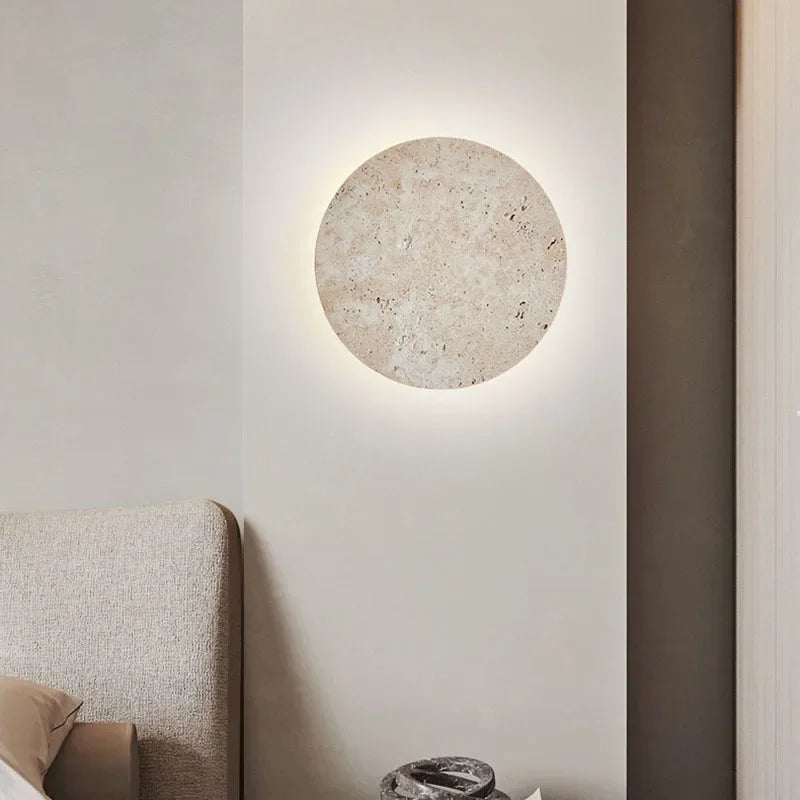 Earthyradiance - wandlamp van natuursteen