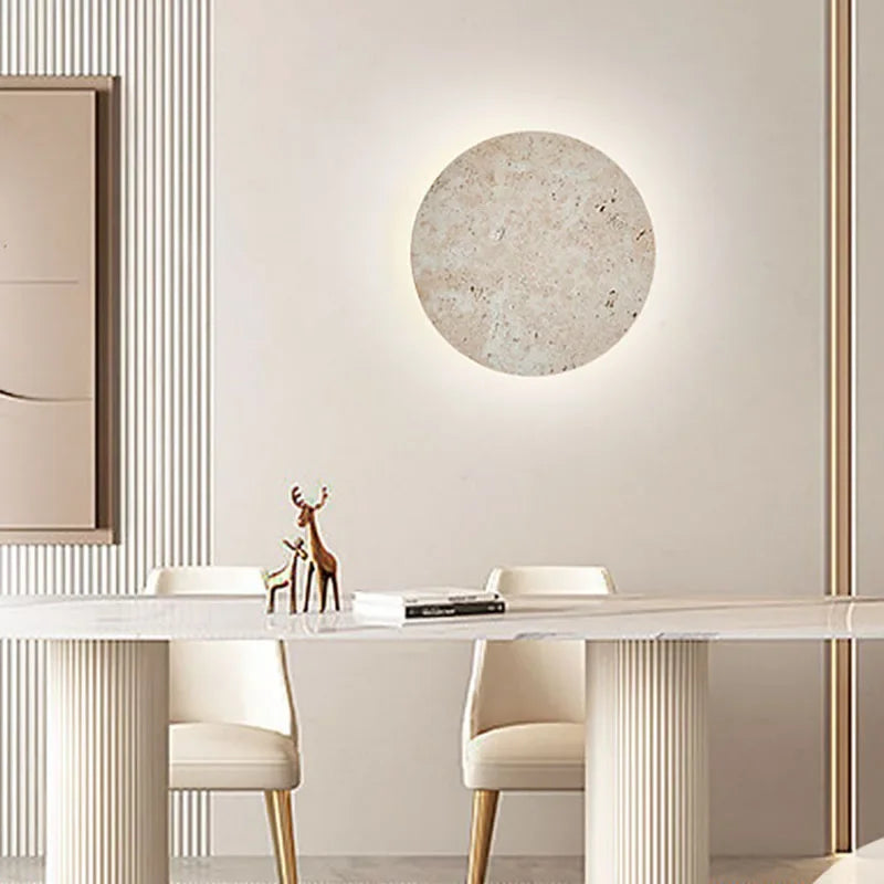 Earthyradiance - wandlamp van natuursteen
