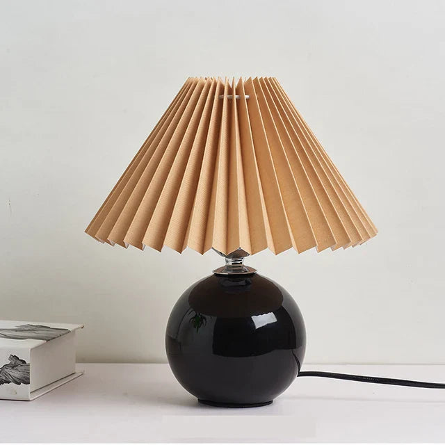 Antique Pleated - vintage tafellamp met plooien