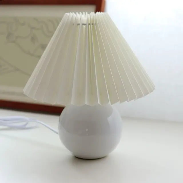 Antique Pleated - vintage tafellamp met plooien