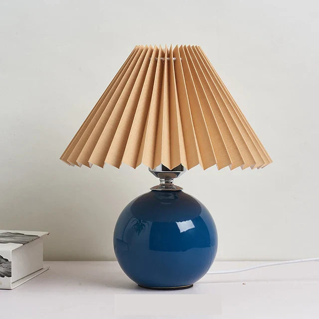Antique Pleated - vintage tafellamp met plooien