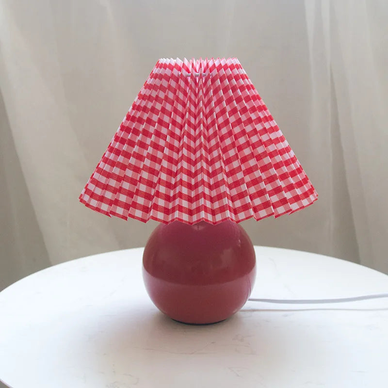 Antique Pleated - vintage tafellamp met plooien