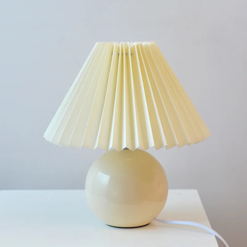 Antique Pleated - vintage tafellamp met plooien