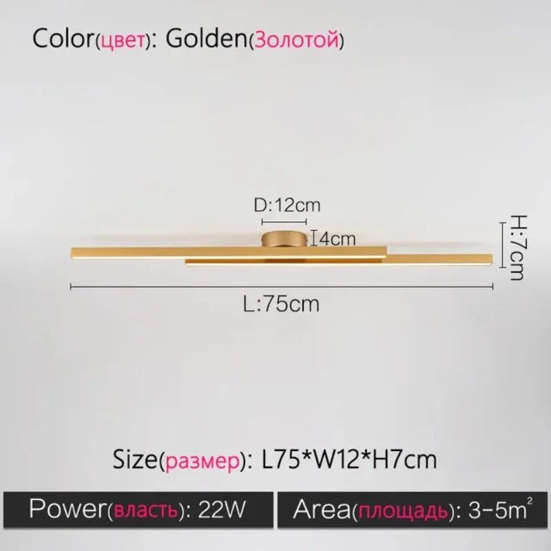 ModernityGlow - minimalistische plafondlamp in de woonkamer
