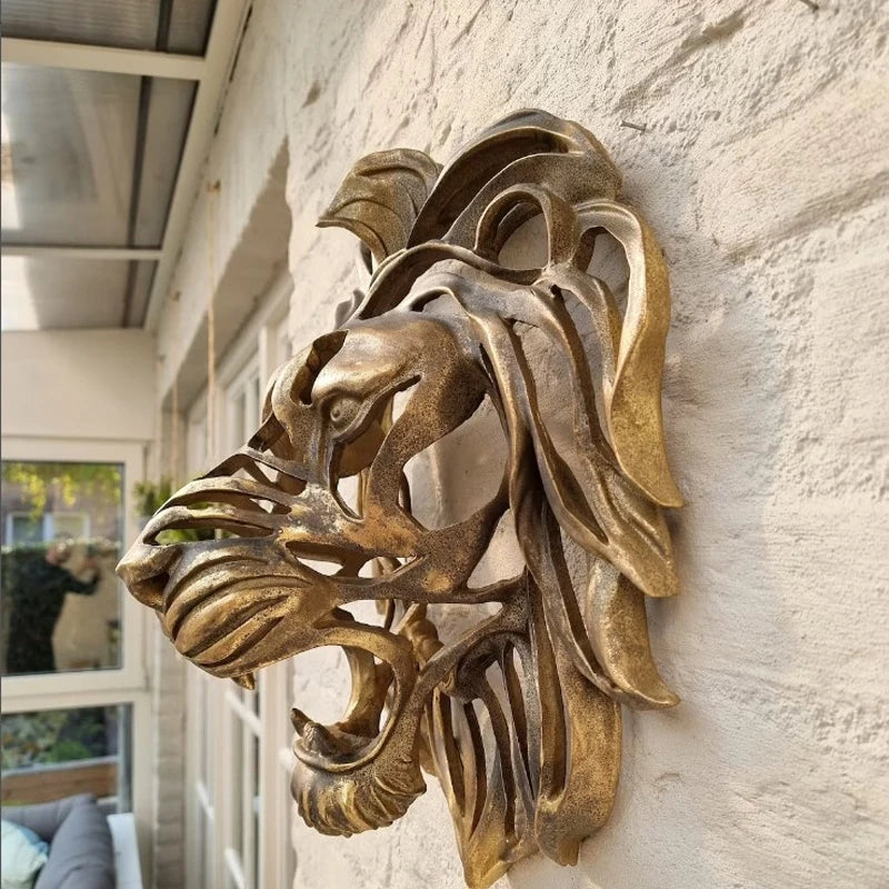 RegalRoar lion - wandsculptuur met leeuwenkop