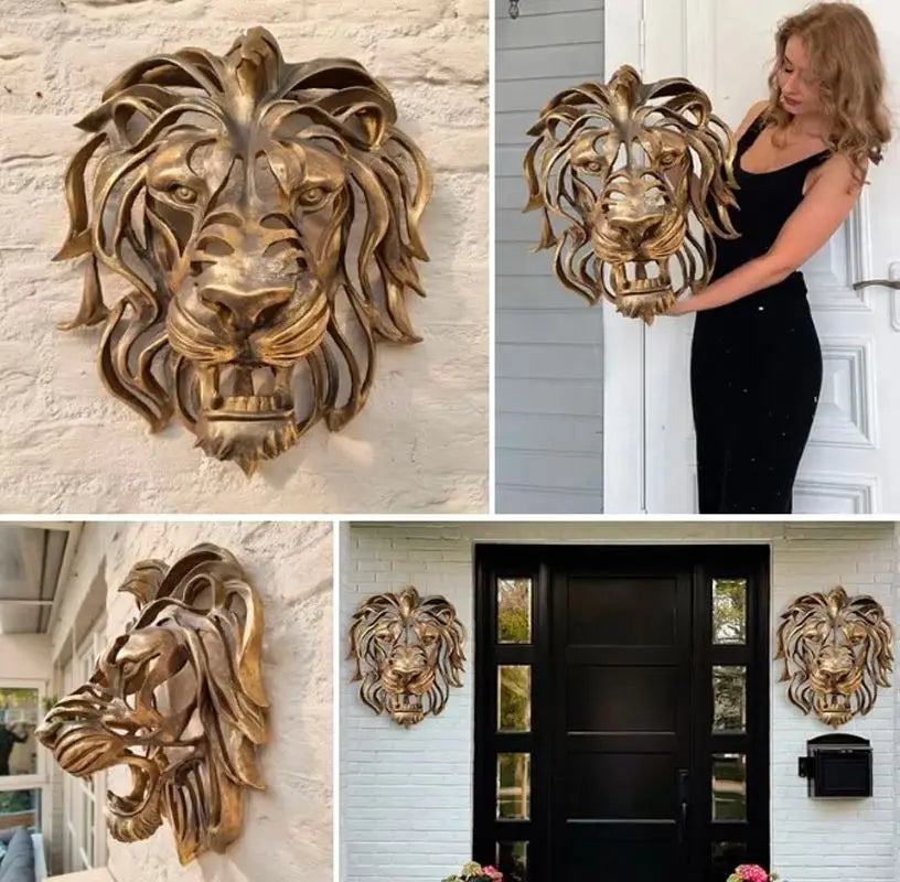 RegalRoar lion - wandsculptuur met leeuwenkop
