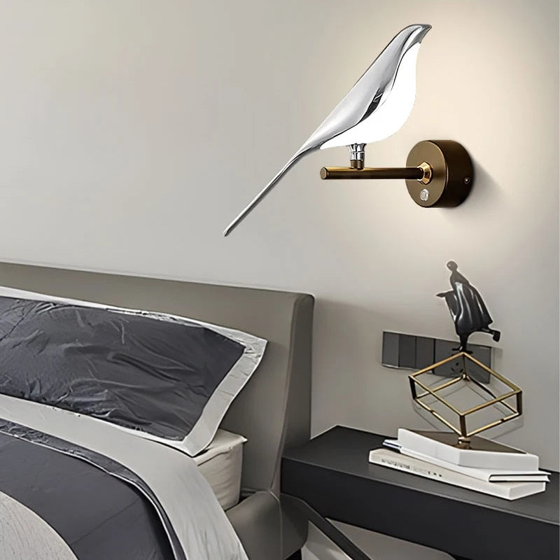 Wingspan - vogel wandlamp 360° draaibaar
