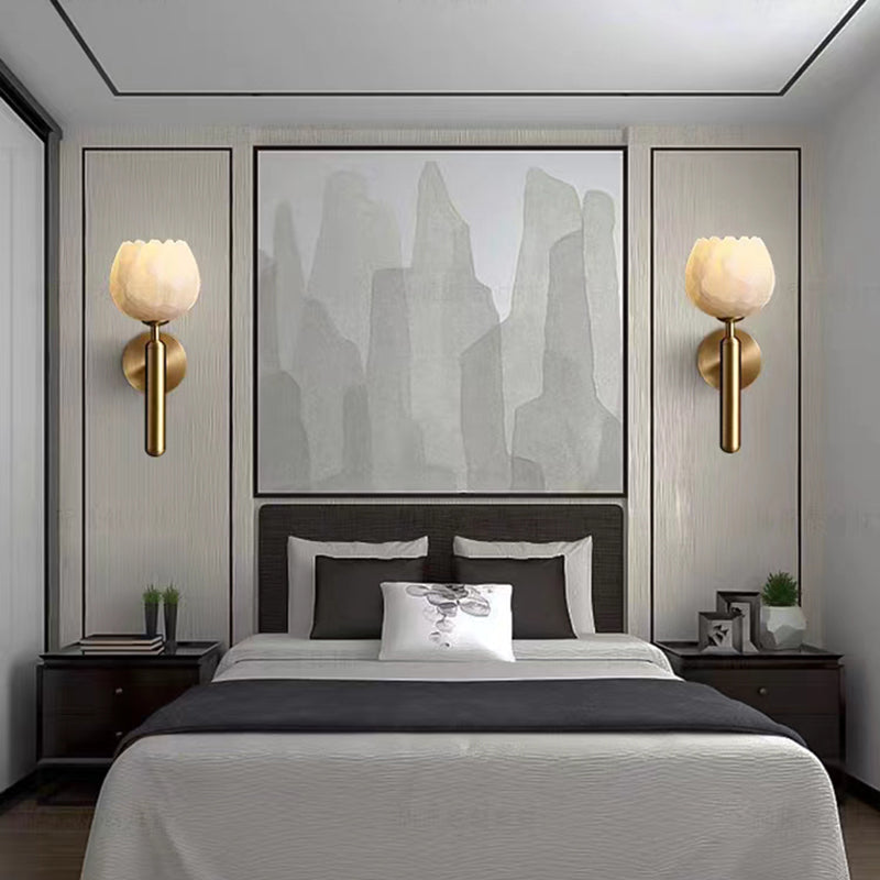 Marmerroos | elegante wandlamp met romantische flair