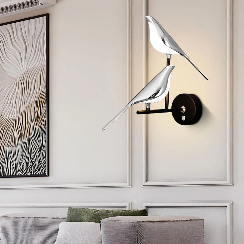 Wingspan - vogel wandlamp 360° draaibaar
