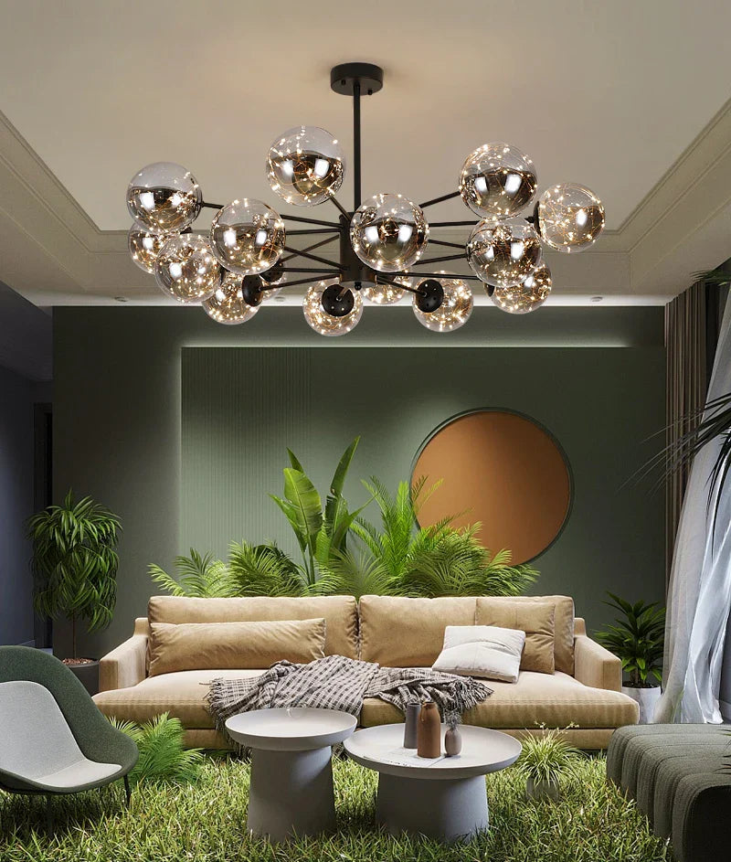 Nobleluminance - kroonluchter met glazen bol