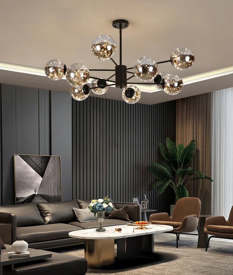 Nobleluminance - kroonluchter met glazen bol
