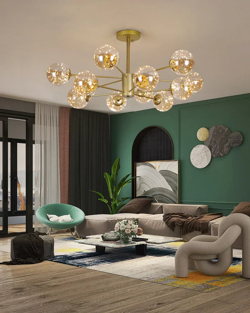 Nobleluminance - kroonluchter met glazen bol