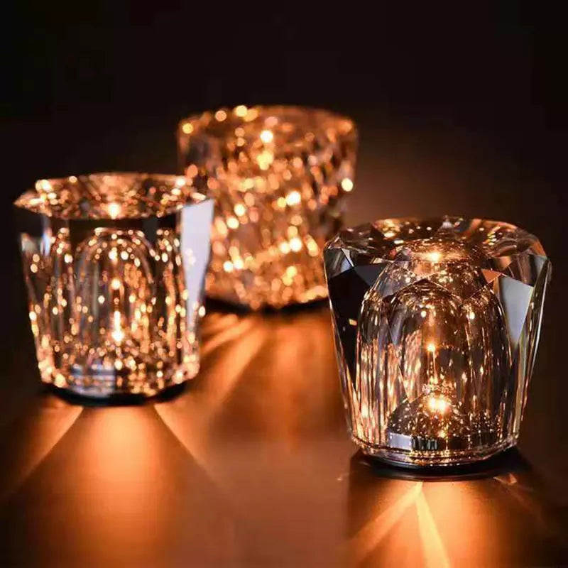 Lumiglide-bril | kristal lamp snoerloze tafellamp