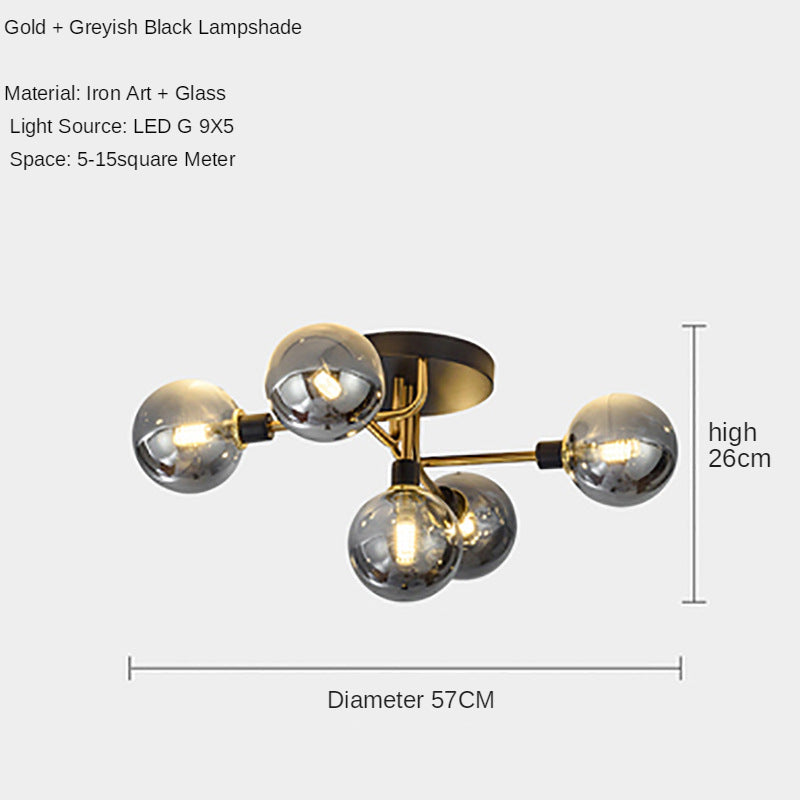 GlassyGlow - transparante plafondlamp