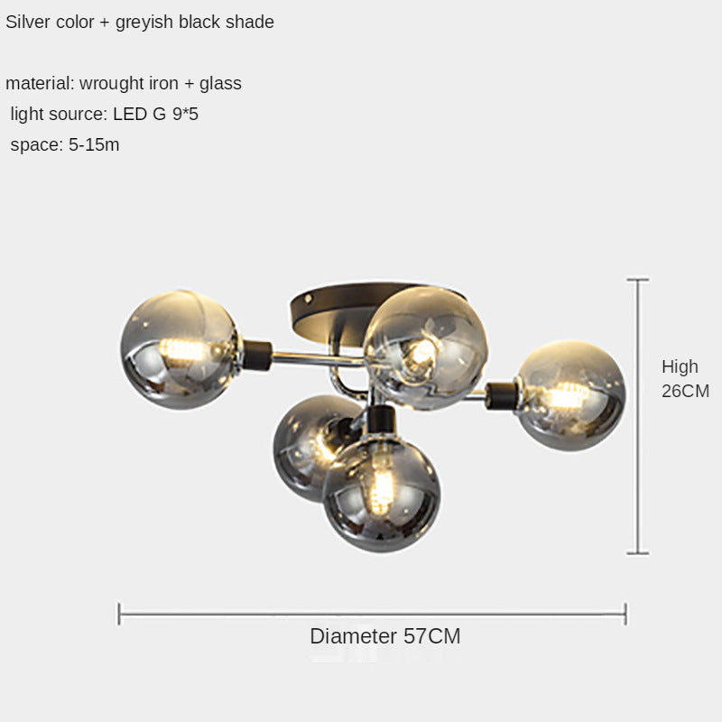GlassyGlow - transparante plafondlamp