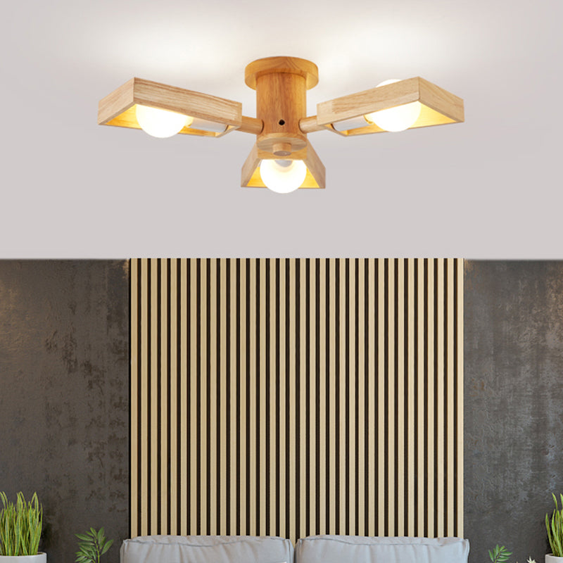 Noordse houten kroonluchter