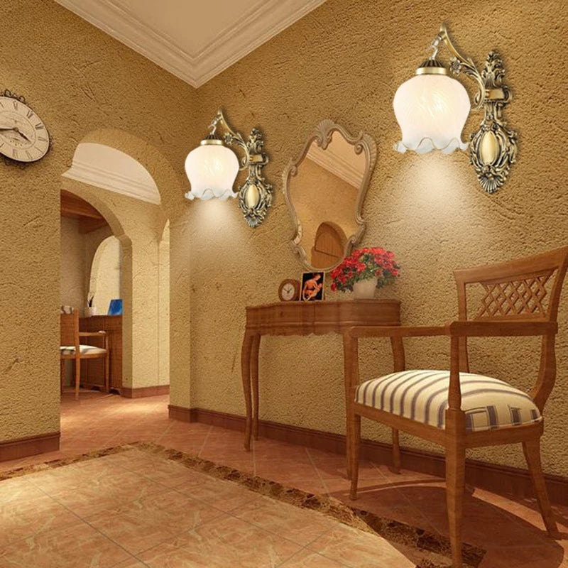 Vintage wandlamp in europese stijl