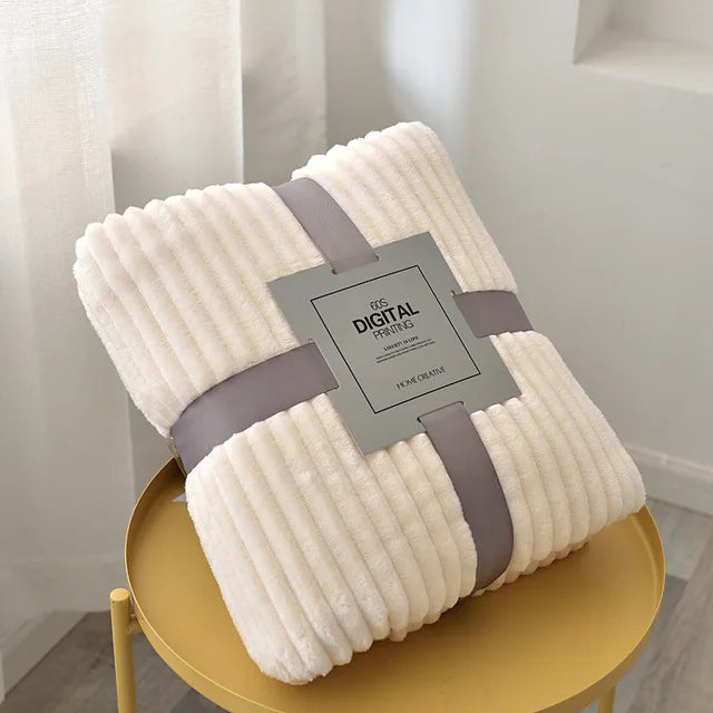 LuxeLine | gestreepte flanellen vloerkleden