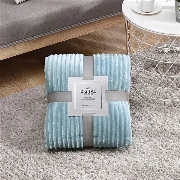 LuxeLine | gestreepte flanellen vloerkleden