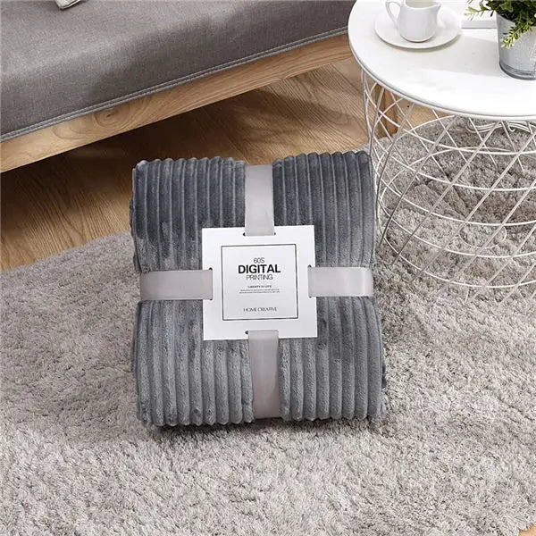 LuxeLine | gestreepte flanellen vloerkleden