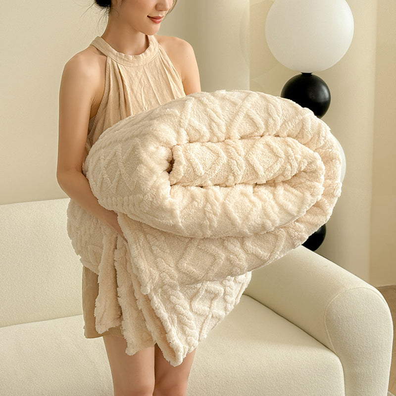 Coralcozy | koraal fleece deken