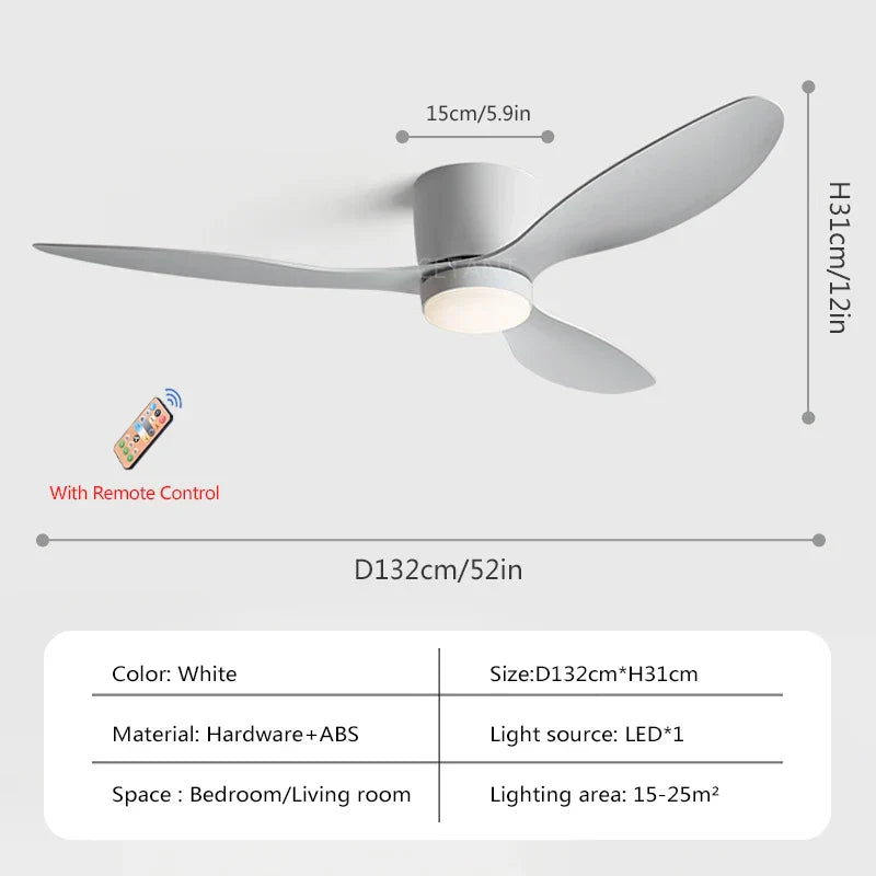 Nordic led-plafondventilatorlamp