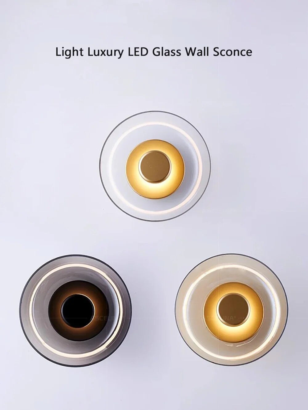 Glazenglo - moderne led glazen wandlampe
