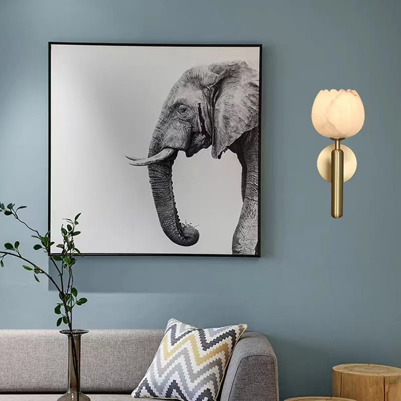 Marmerroos | elegante wandlamp met romantische flair