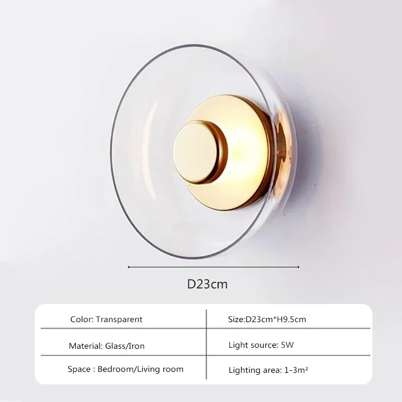 Glazenglo - moderne led glazen wandlampe