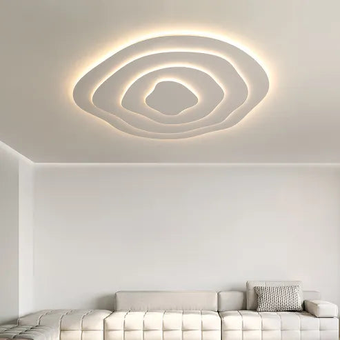 Minimalistische onregelmatige ronde plafondlamp ledlamp in speciale vorm