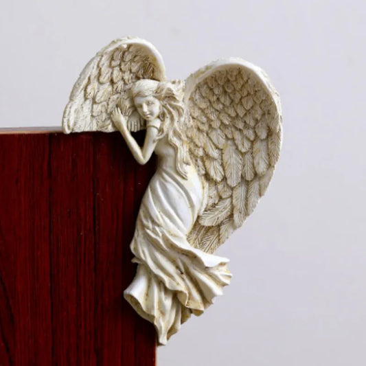 Angelglow - witte gevleugelde engel decoratie