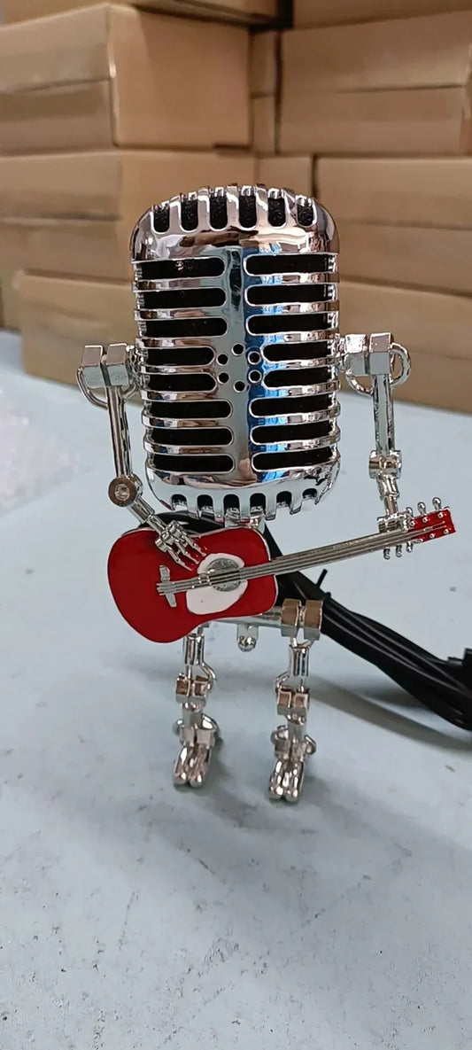 Gitaarlamp - lamprobot met gitaar