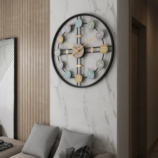 RetroDelight - vintage metalen wandklok