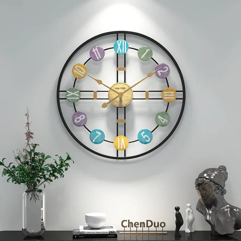 RetroDelight - vintage metalen wandklok