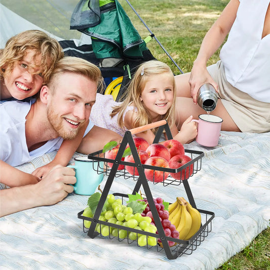 Fruitcascade - fruitmand van 3 niveaus