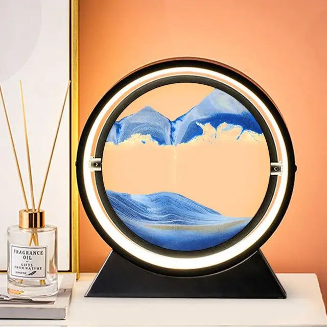 TimeFlow  - 3D zandloper tafellamp