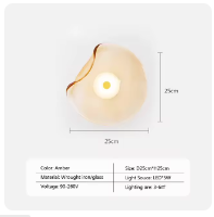 LED wandlamp in glas