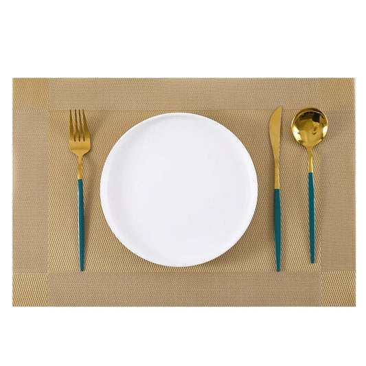 GoldenMinimalist - hittebestendige geweven placemats