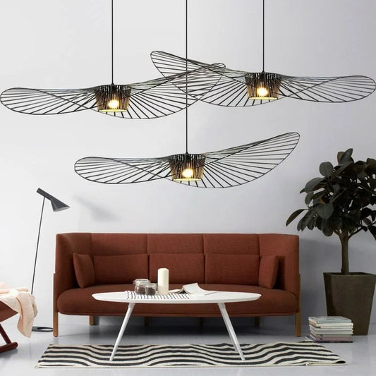 Shadowsleek -  zwarte hoed hanglamp
