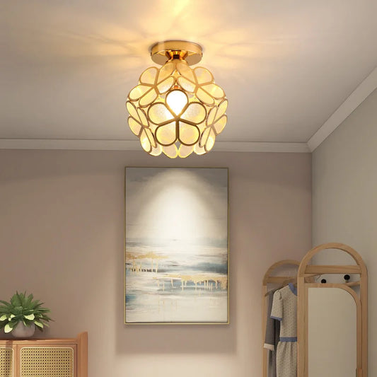 GlowBlossom - kristallen bloemblaadje plafondlamp