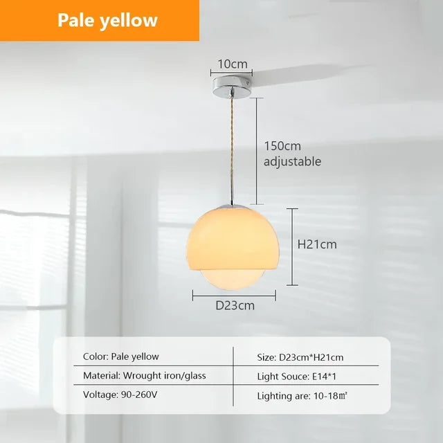 Polar - glazen hanglamp nordic